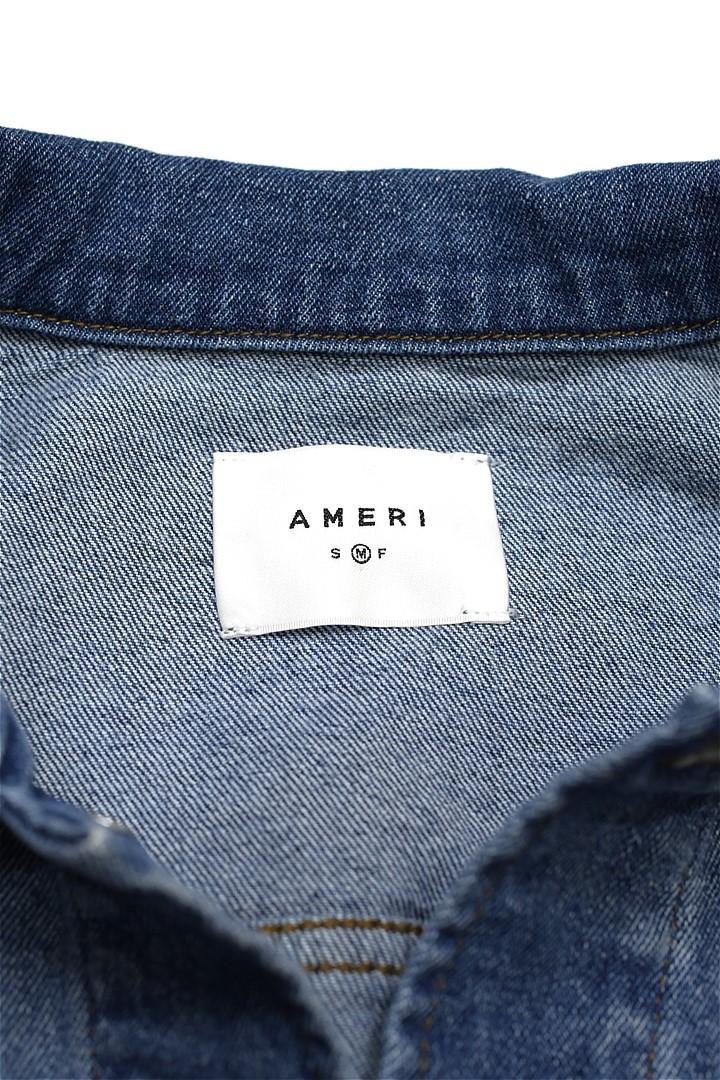 A392/AMERI VINTAGE クロップドデニムジャケット ショート丈