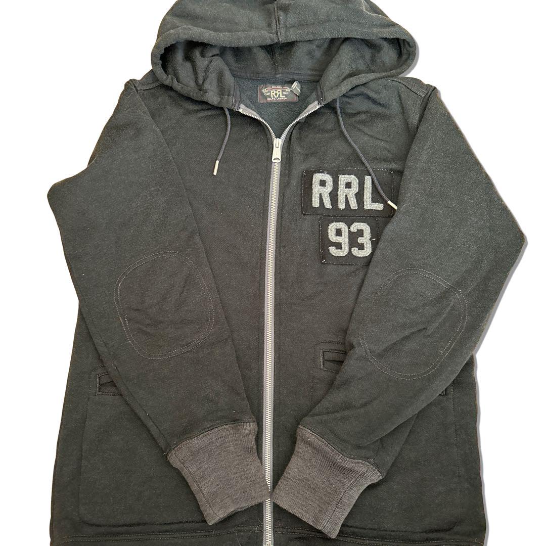 【最終価格】RRL FELT LOGO ジップアップパーカー