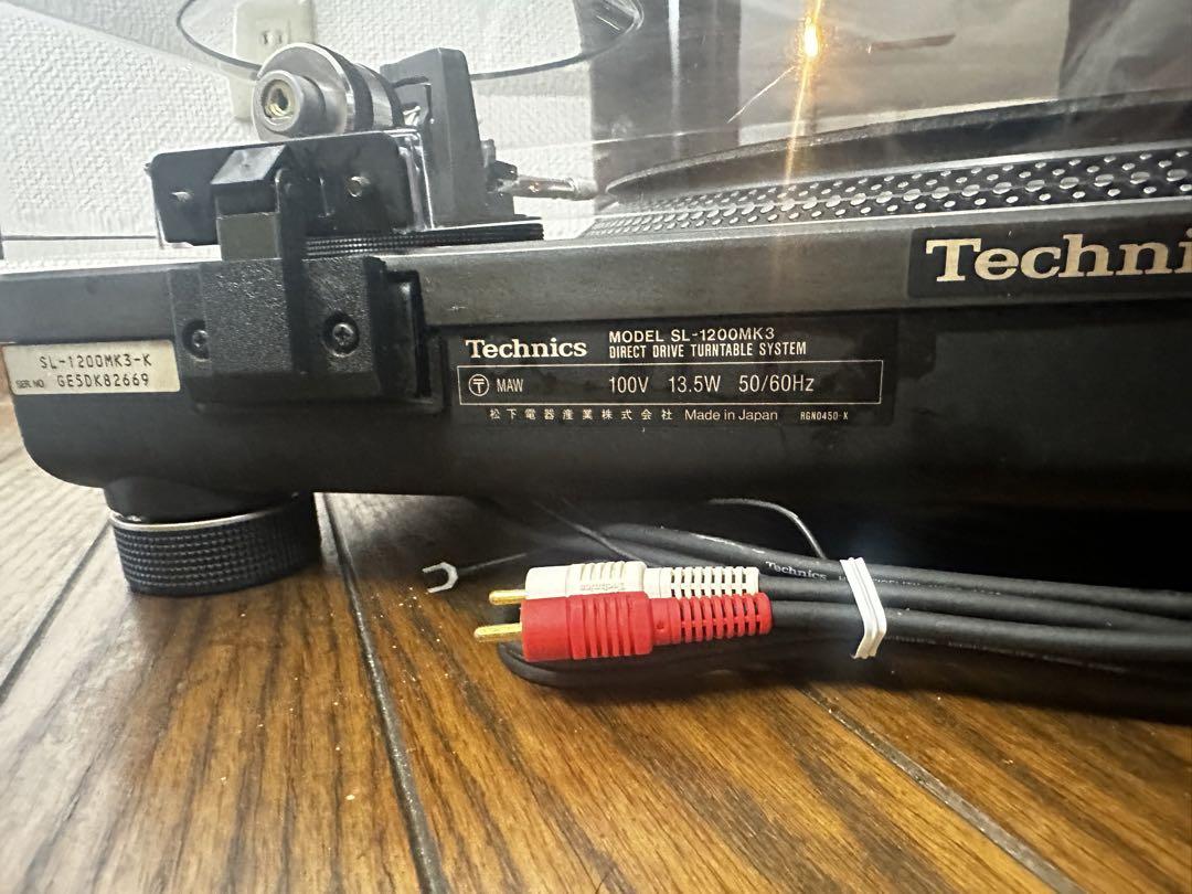 Technics SL-1200MK3 ターンテーブル1台
