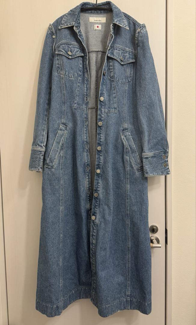 極美品　希少　アキラナカ　ドレス　ワンピ　コート　ジャケット　羽織　デニム