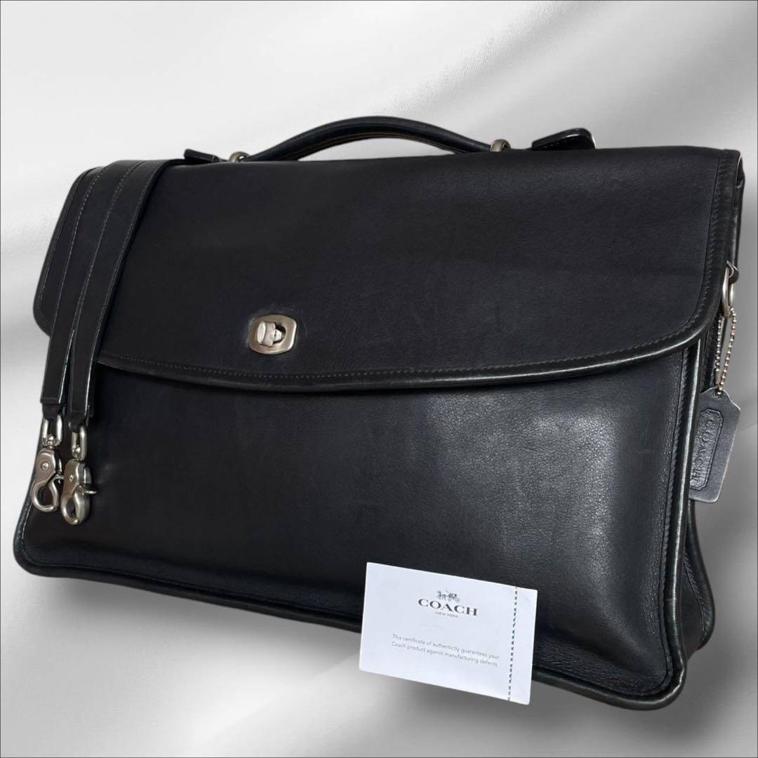 極美品✨2wayオールドコーチ 5265 ビジネスバッグ ショルダー ブラック