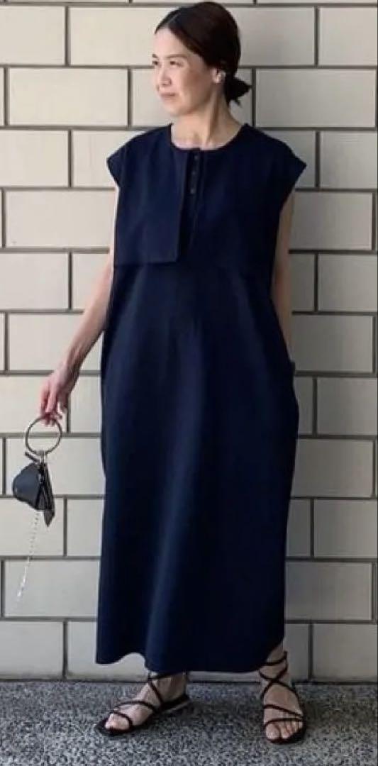 eLLa selectshop ワンピース　ノースリーブ　ブラック