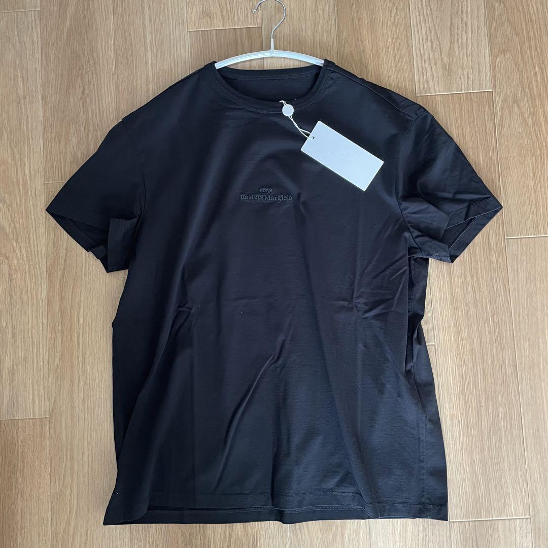 メゾンマルジェラ　Tシャツ　メンズ　レディース　ロゴ　反転　ブラック