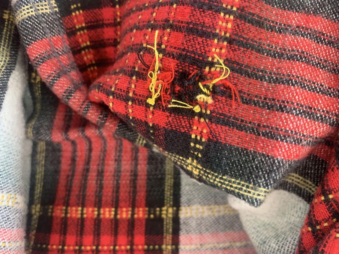 Patagonia コットン100%チェック柄ネルシャツ Lサイズ ポルトガル製