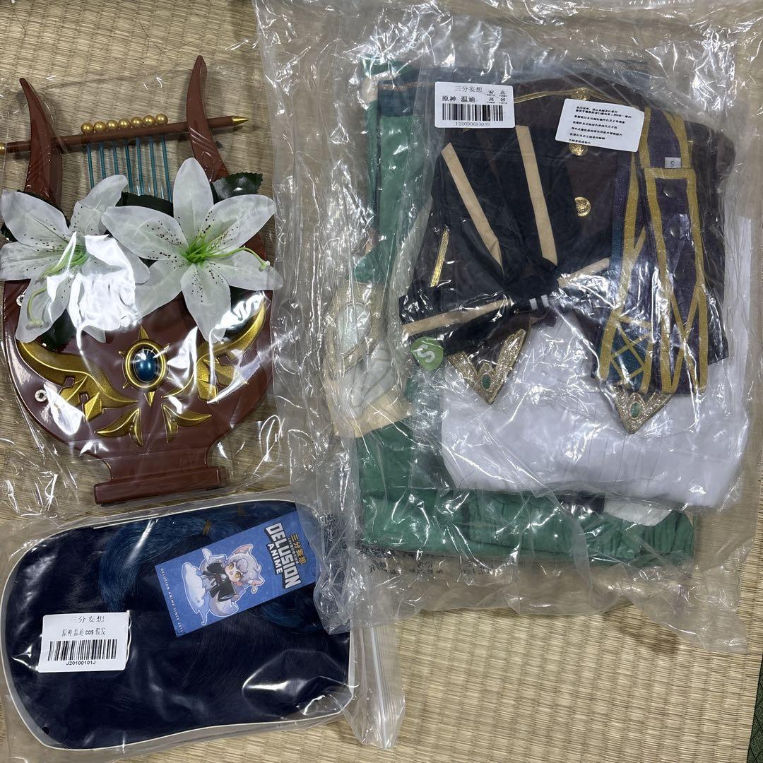 三分妄想　原神　ウェンティ　女性S コスプレ衣装