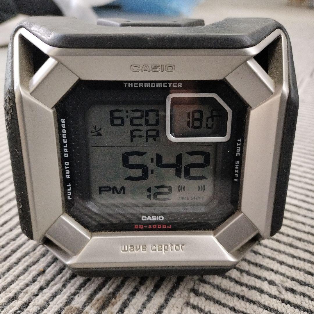 G-SHOCK風　目覚まし時計　CASIO GQ-1000J Amazon.co.jp: CASIO (カシオ) 目覚し時計 WAVE CEPTOR ウェーブ