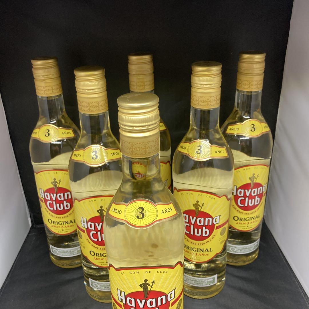 正規品　 ハバナクラブ3年　Havanna Club700ml 6本セット