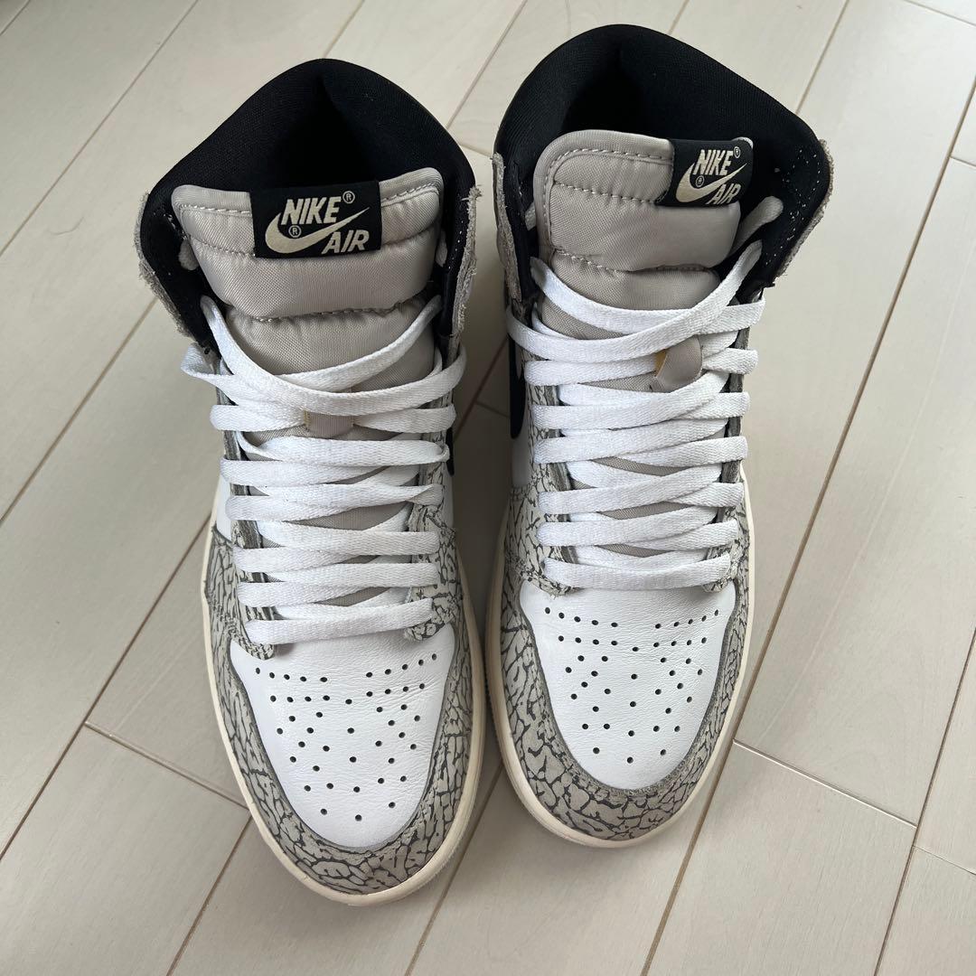 ナイキ エアジョーダン1 ハイ OG ホワイトセメント ナイキ エアジョーダン1 ハイ OG ホワイトセメント