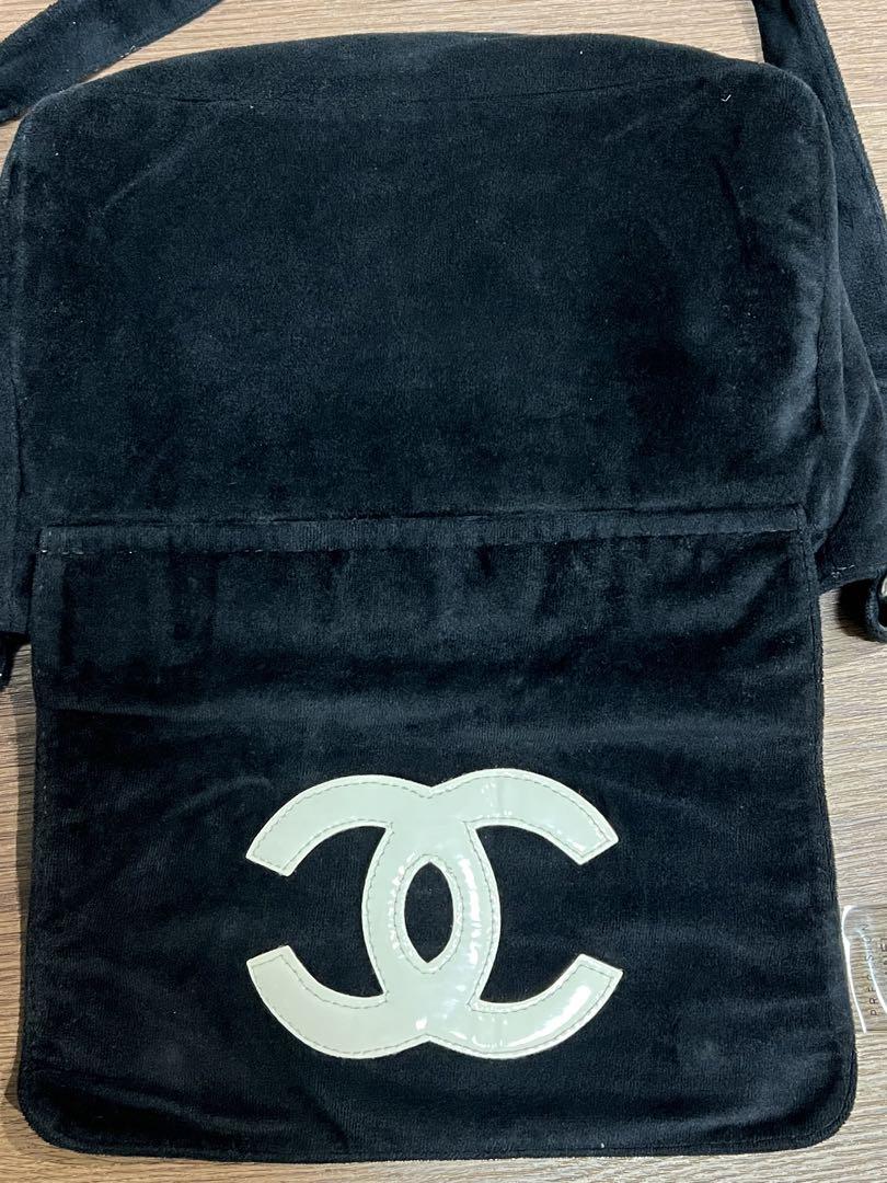 ✨【CHANEL ブラックベルベットショルダーバッグ】✨