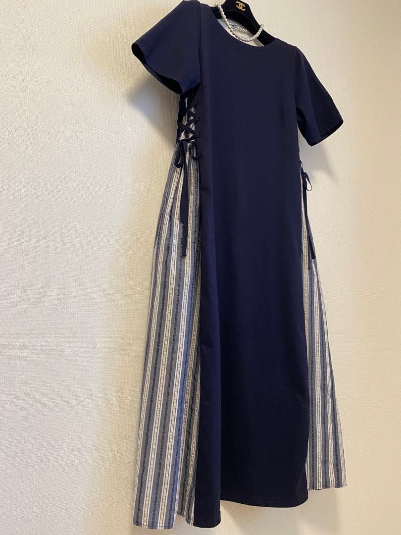⭐︎美品⭐︎BLUE LABE L ☆ロングワンピース⭐︎ダークネイビー⭐︎
