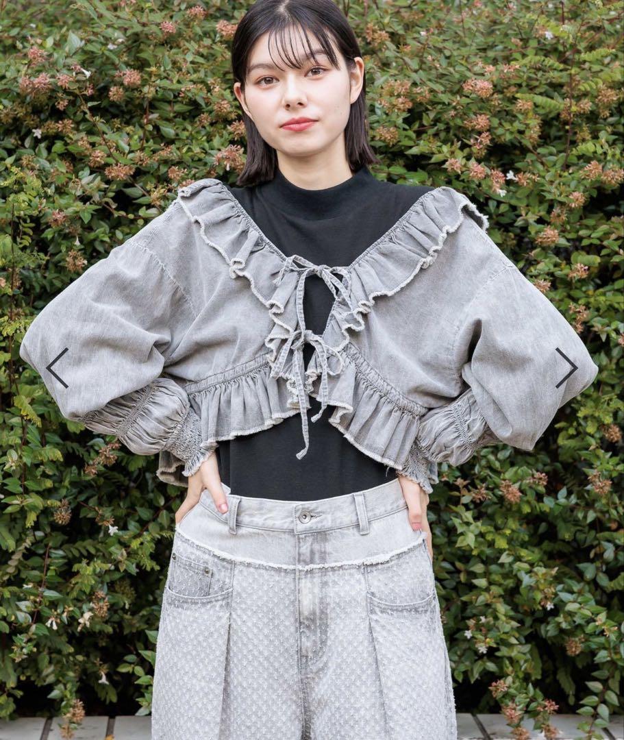 NKJ 2025SS FRILL BOLERO BLOUSE 新品未使用