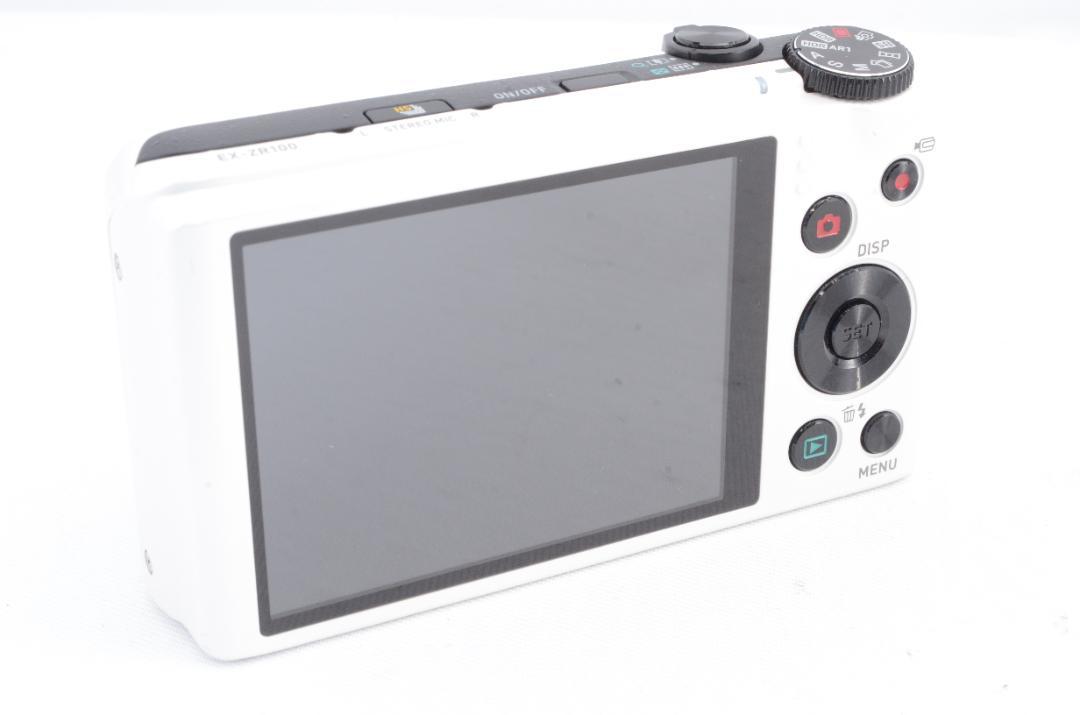 CASIO カシオ EXILIM EX-ZR100 ホワイト コンパクトデジタル