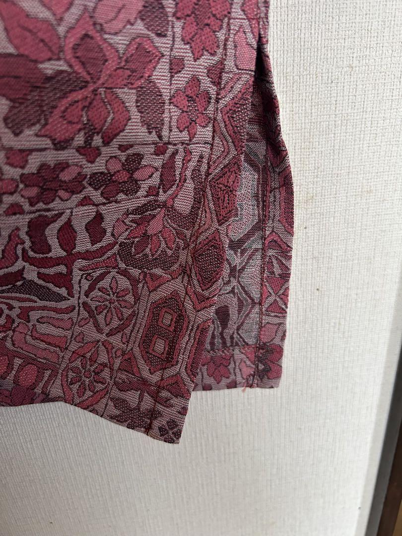 着物リメイク　オーバーブラウス　ハンドメイド