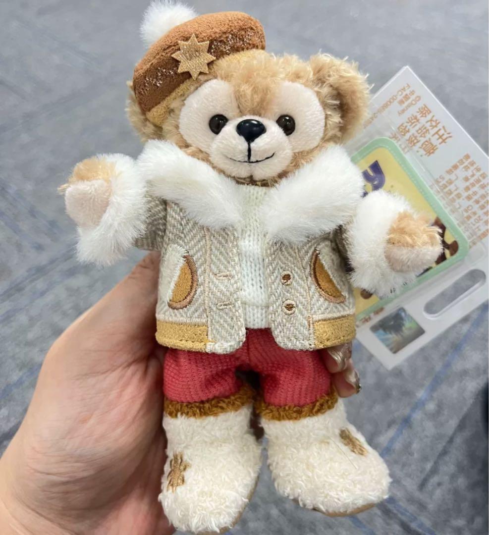 上海ディズニー　ダッフィー 2024冬　ぬいぐるみキーチェーン　ホルダー