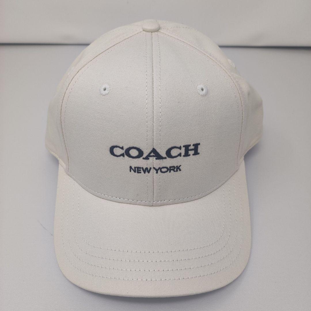 新品未使用 Coach(コーチ) ベースボール ハット ロゴキャップ 白のサムネイル