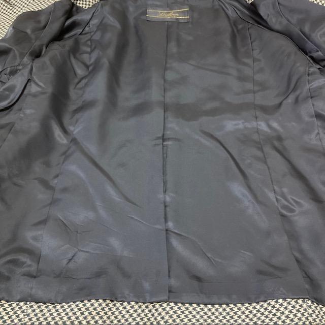 Leilian レリアン 千鳥格子柄 ジャケット ノーカラージャケット