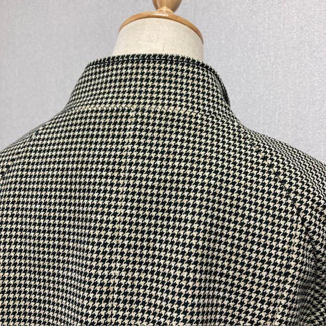 Leilian レリアン 千鳥格子柄 ジャケット ノーカラージャケット