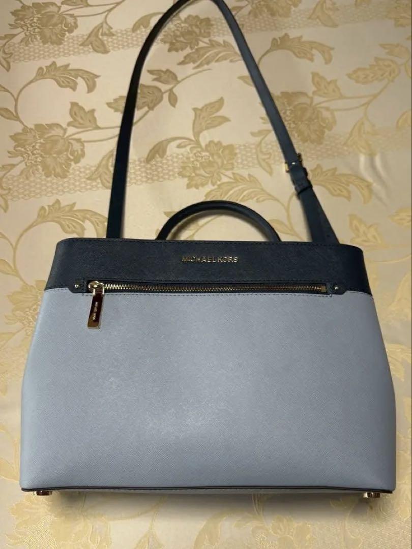 【新品未使用】マイケルコース　MICHAELKORS　バイカラー　レザーバッグ