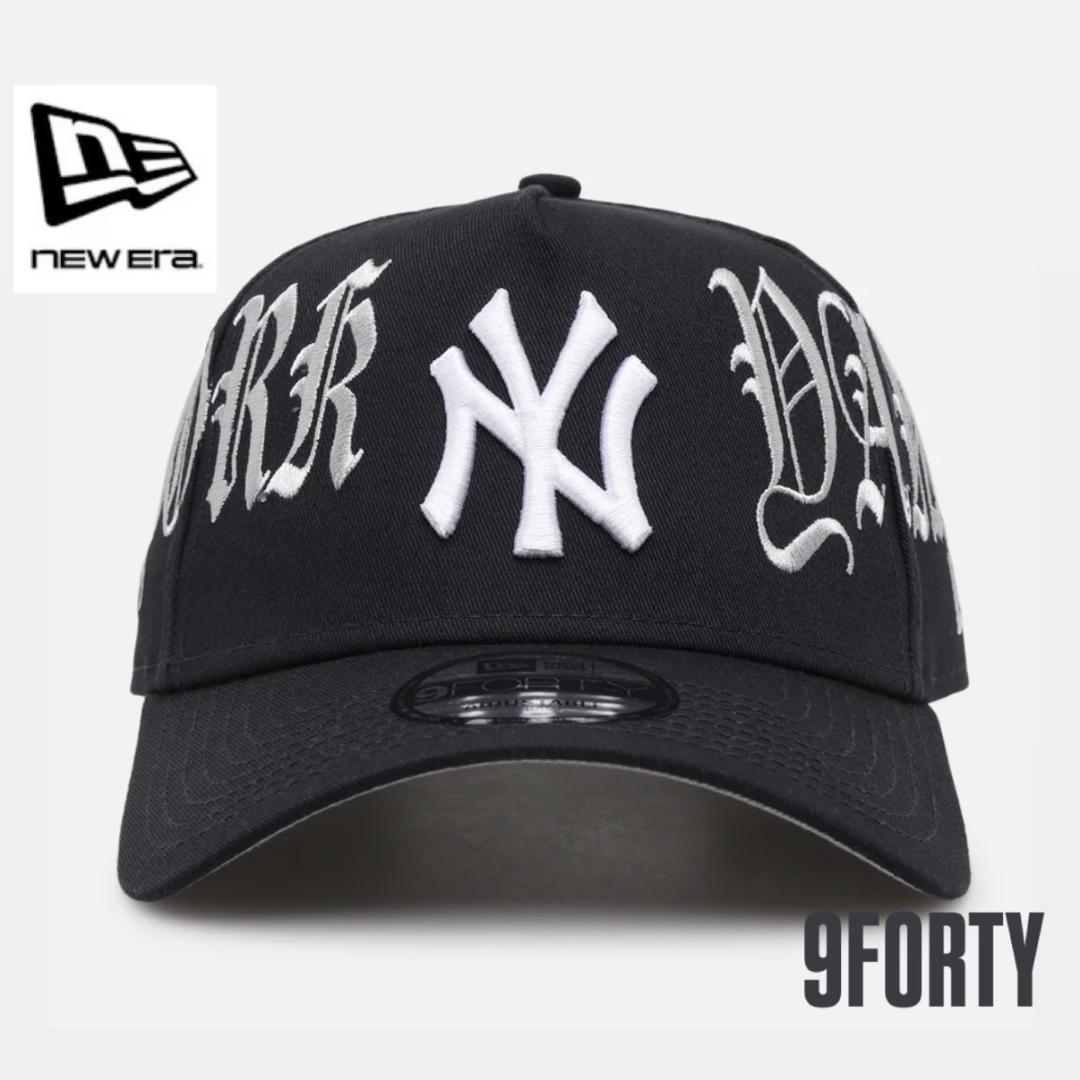 海外限定】ヤンキースゴシックスクリプト9FORTY スナップバック