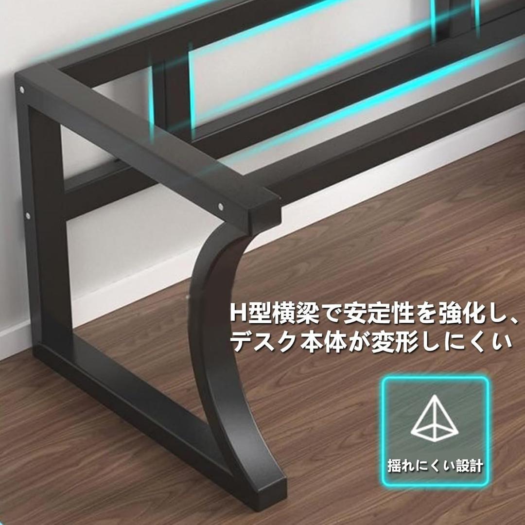 パソコンデスク ゲーミングデスク 組立簡単 机 pcデスクシンプル 北欧 木製