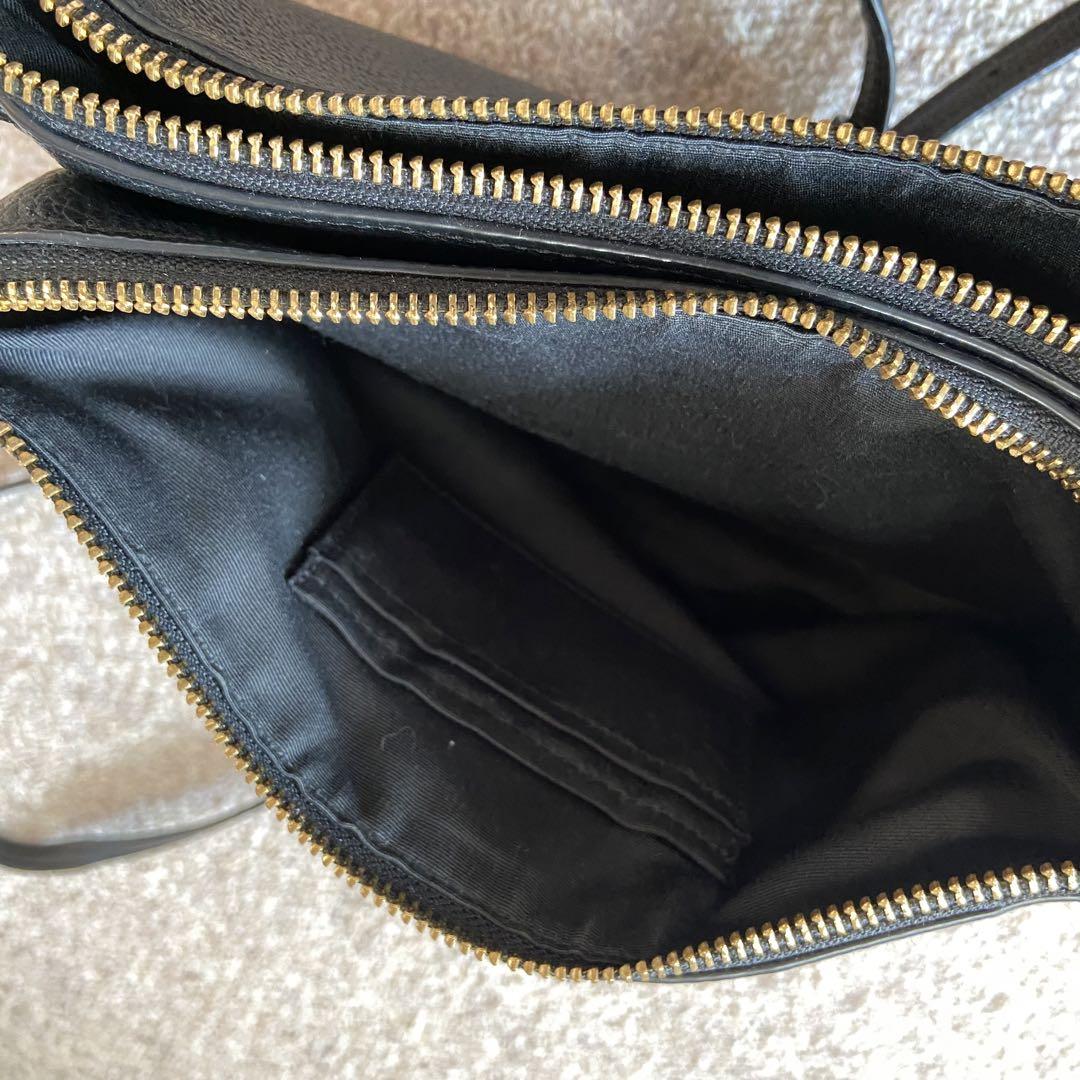 COACH レイラ ショルダーバッグ レザー フォーマル ブラック バッグ
