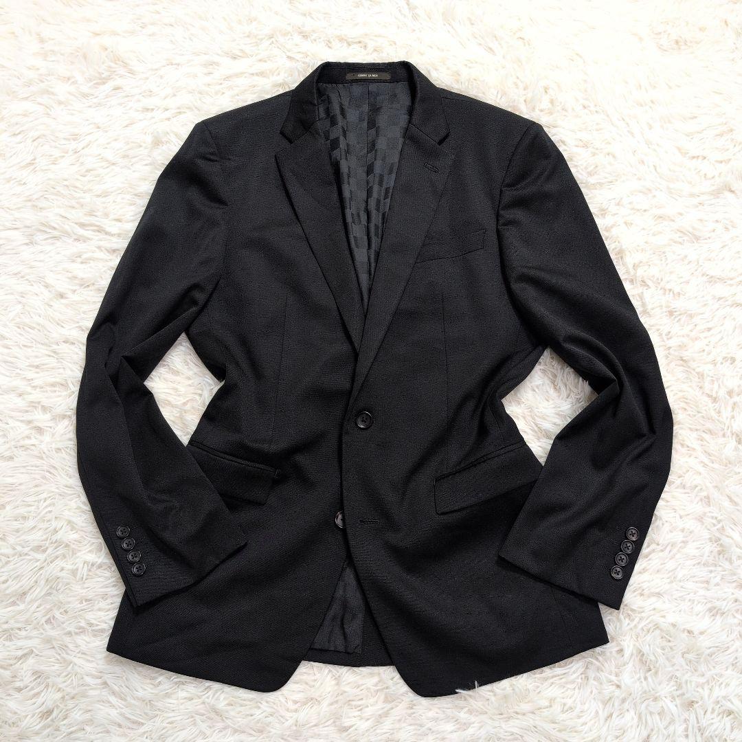 COMME CA MEN ビジネススーツ セットアップ CERRUTI　黒　L