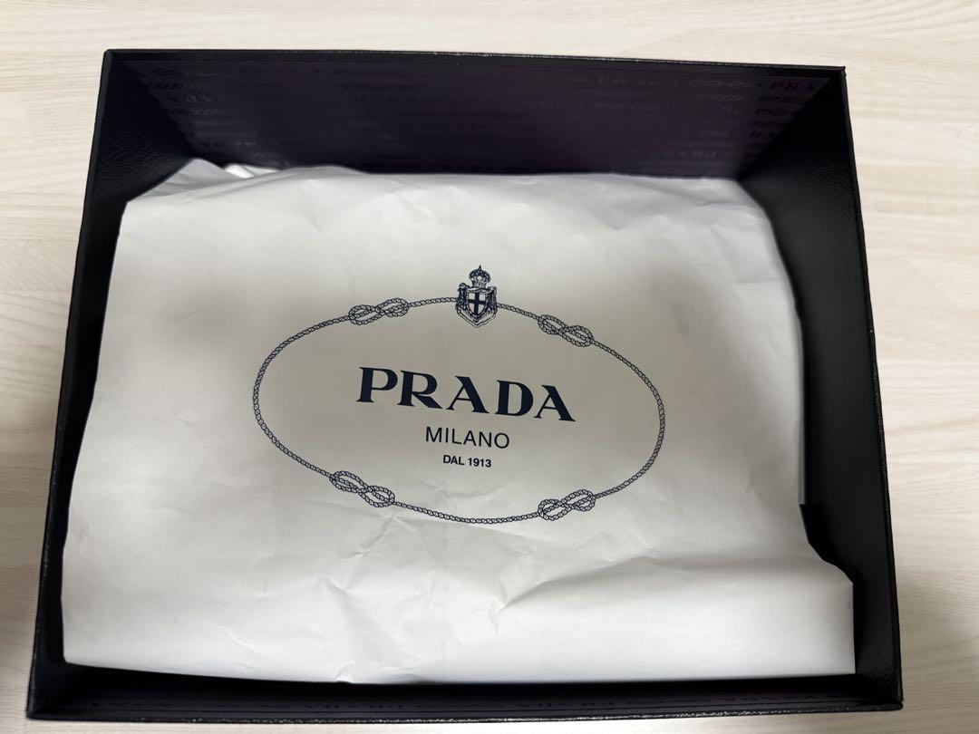 ［新品•未使用］PRADA プラダ デニム ポーチ1NA021 /ゴールド金具