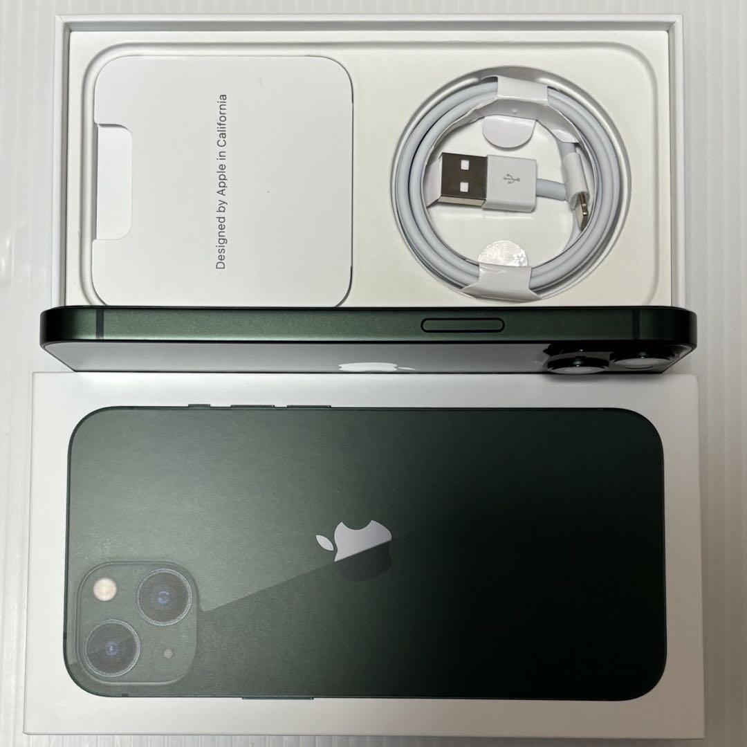 未使用に近い最大容量100% iPhone13 128GB SIMフリー 本体