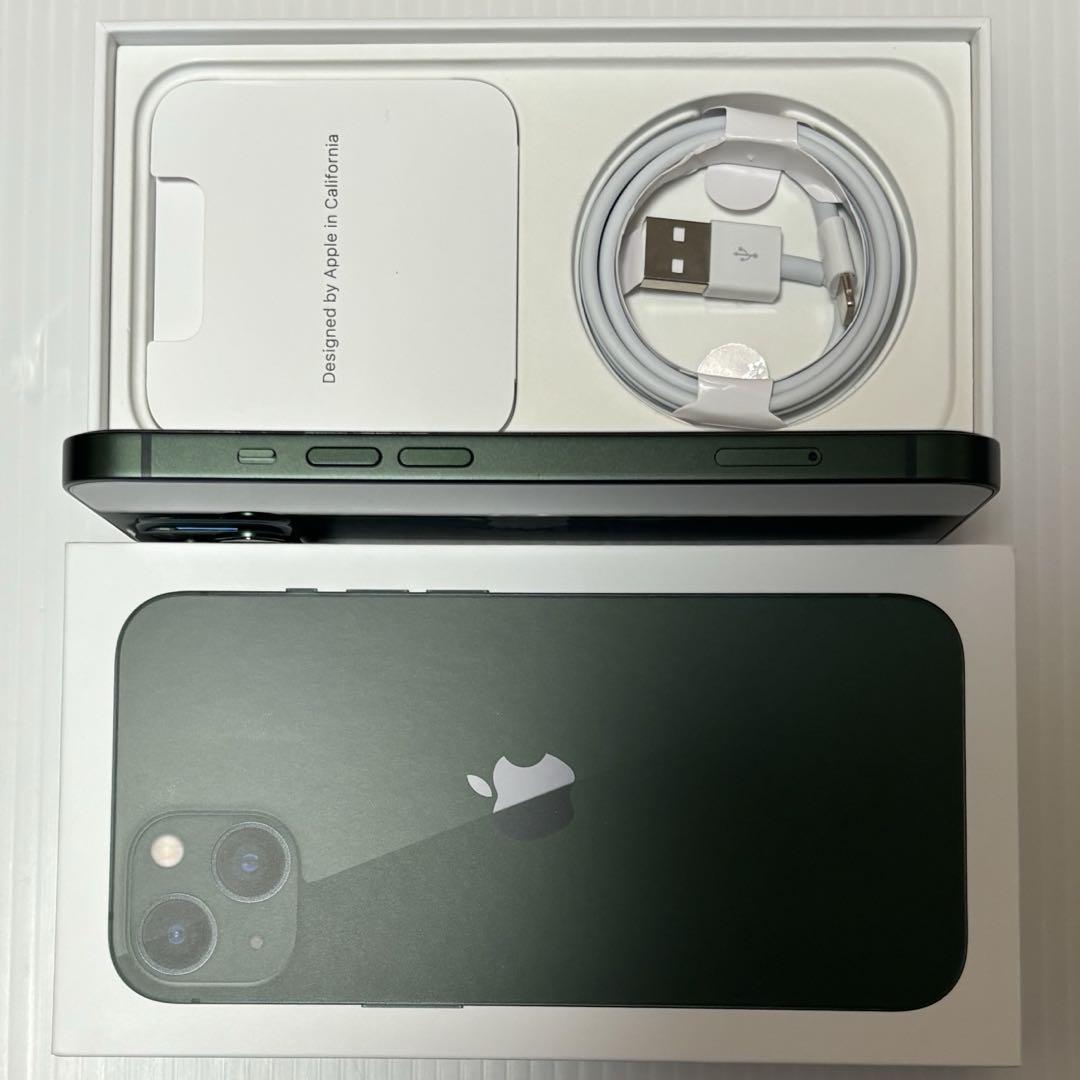 未使用に近い最大容量100% iPhone13 128GB SIMフリー 本体