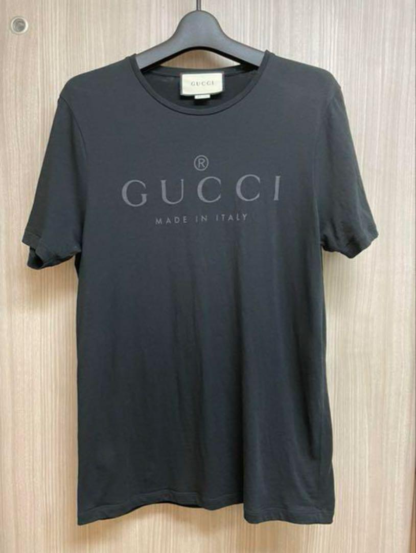 GUCCI ロゴ オーバーサイズ コットン Tシャツブラック コットン