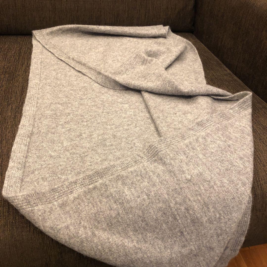 UCHINO カシミア100% グレー色 スヌード
