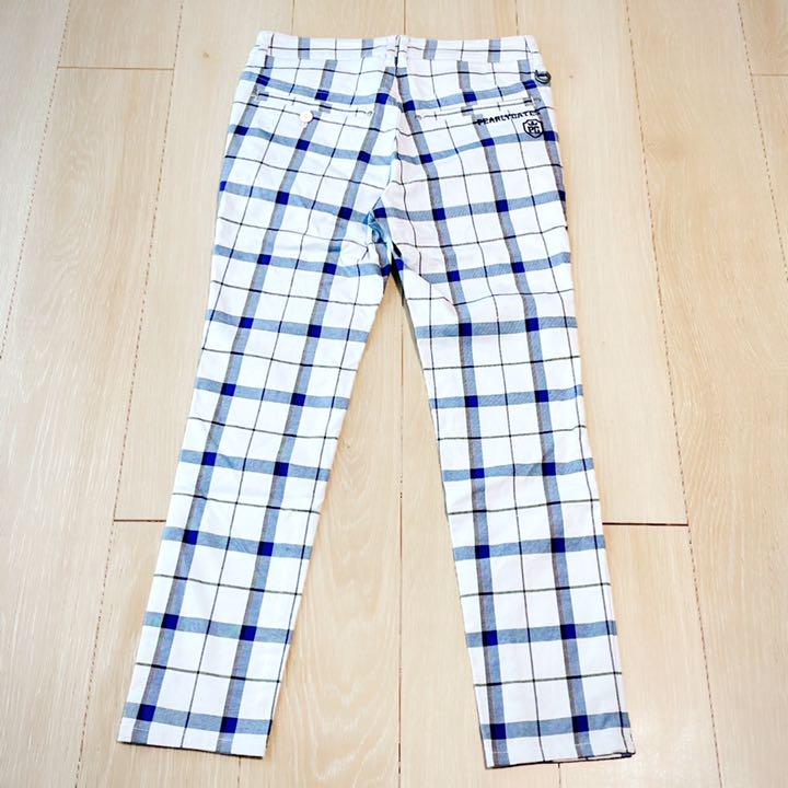 激安大特価 パーリーゲイツ パンツ 0 チェック ホワイト レディース HIfxN-m59129867285 超激得新品