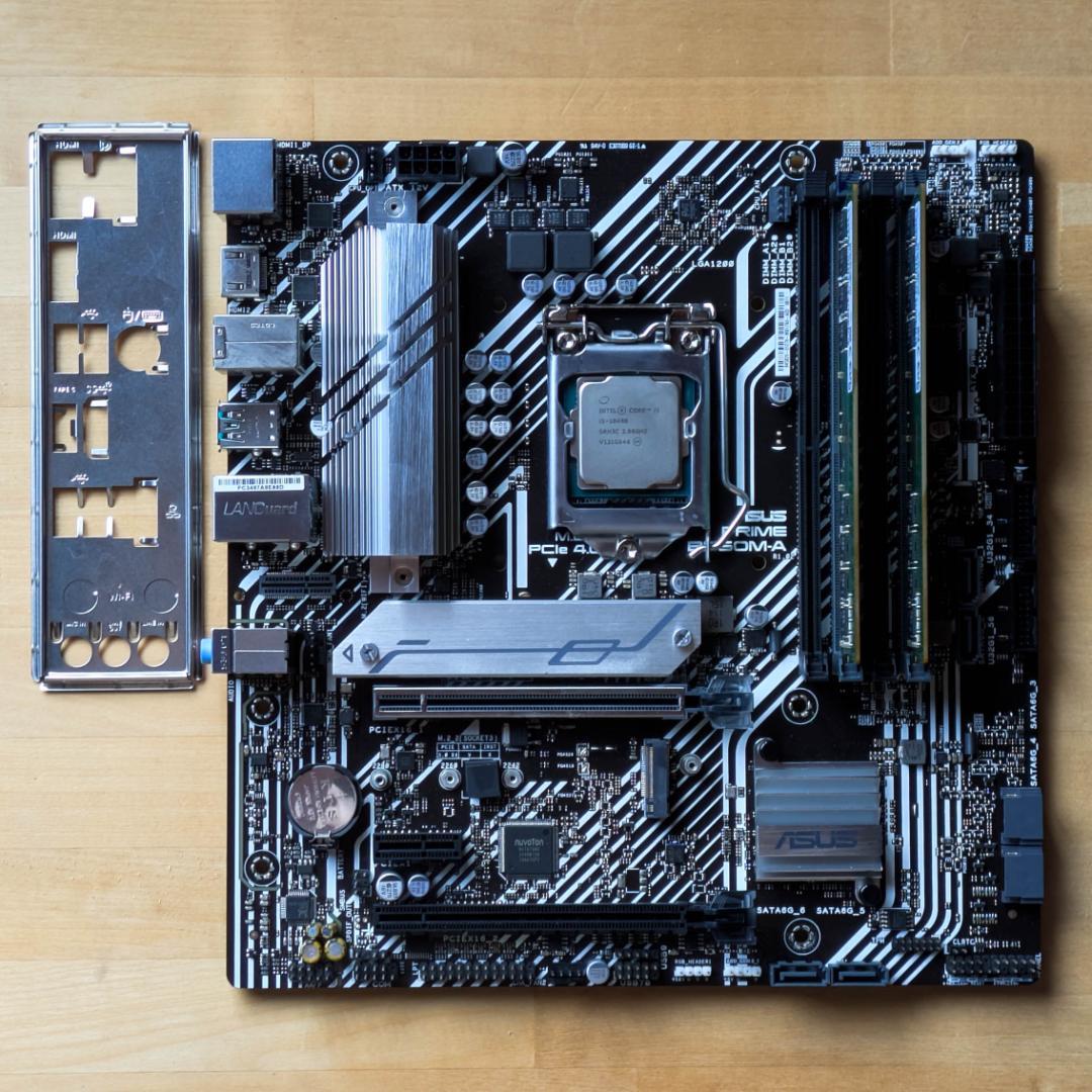 【動作品】i5-10400 B560M メモリ16GB CPUマザーメモリセット