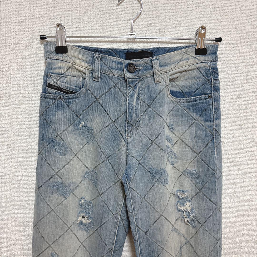 Diesel Black Gold フレアパンツ ライトブルー