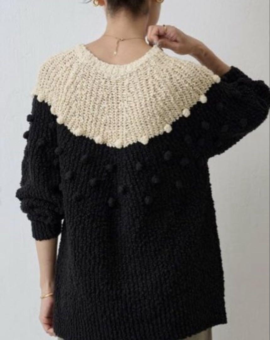 BEARDSLEY ドットバイカラーニット