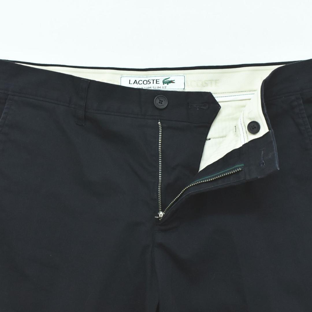 ラコステ LACOSTE ハーフ チノパン ショートパンツ 短パン 33 紺