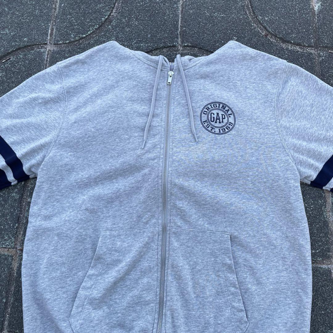 00s OLD GAP ジップパーカー グレー Y2K アーカイブ