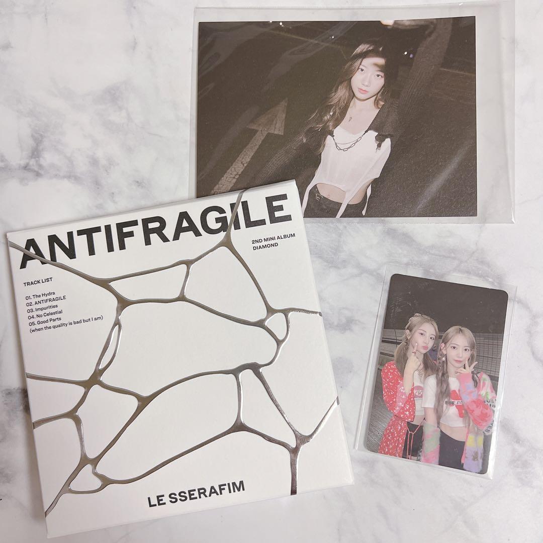 LE SSERAFIM ANTIFRAGILEラッキーくじ A賞 キムチェウォン LE SSERAFIM KIM CHAEWON ANTIFRAGILE Photocard PC Photo card