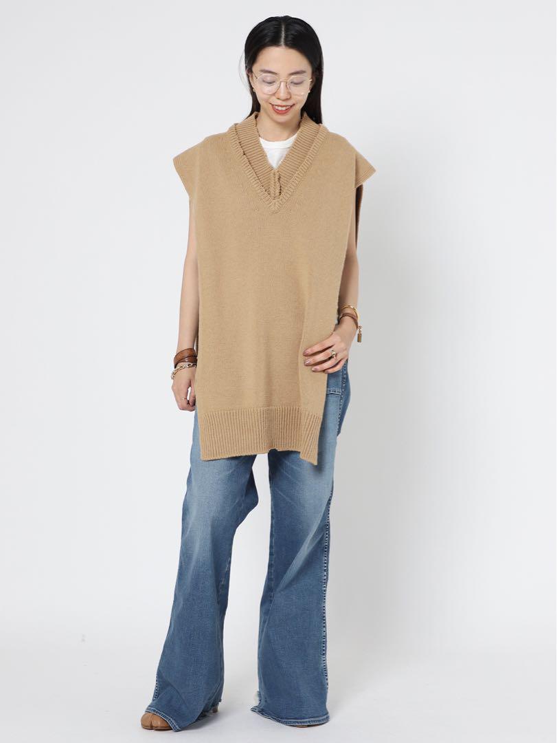 Maison Margiela メゾンマルジェラ　ロングニットベスト　ベージュ