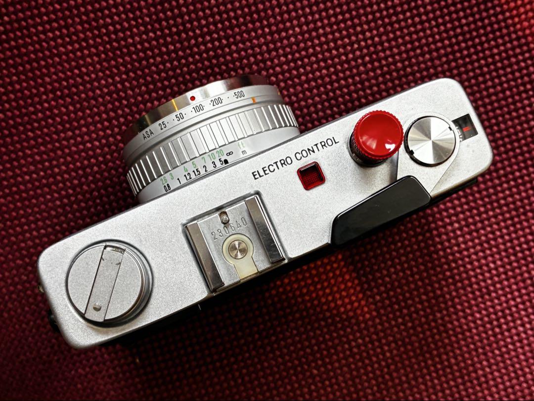 【分解整備済】MINOLTA HI-MATIC E フィルムカメラ モルト張替済 分解整備済】MINOLTA HI-MATIC E フィルムカメラ モルト張替済