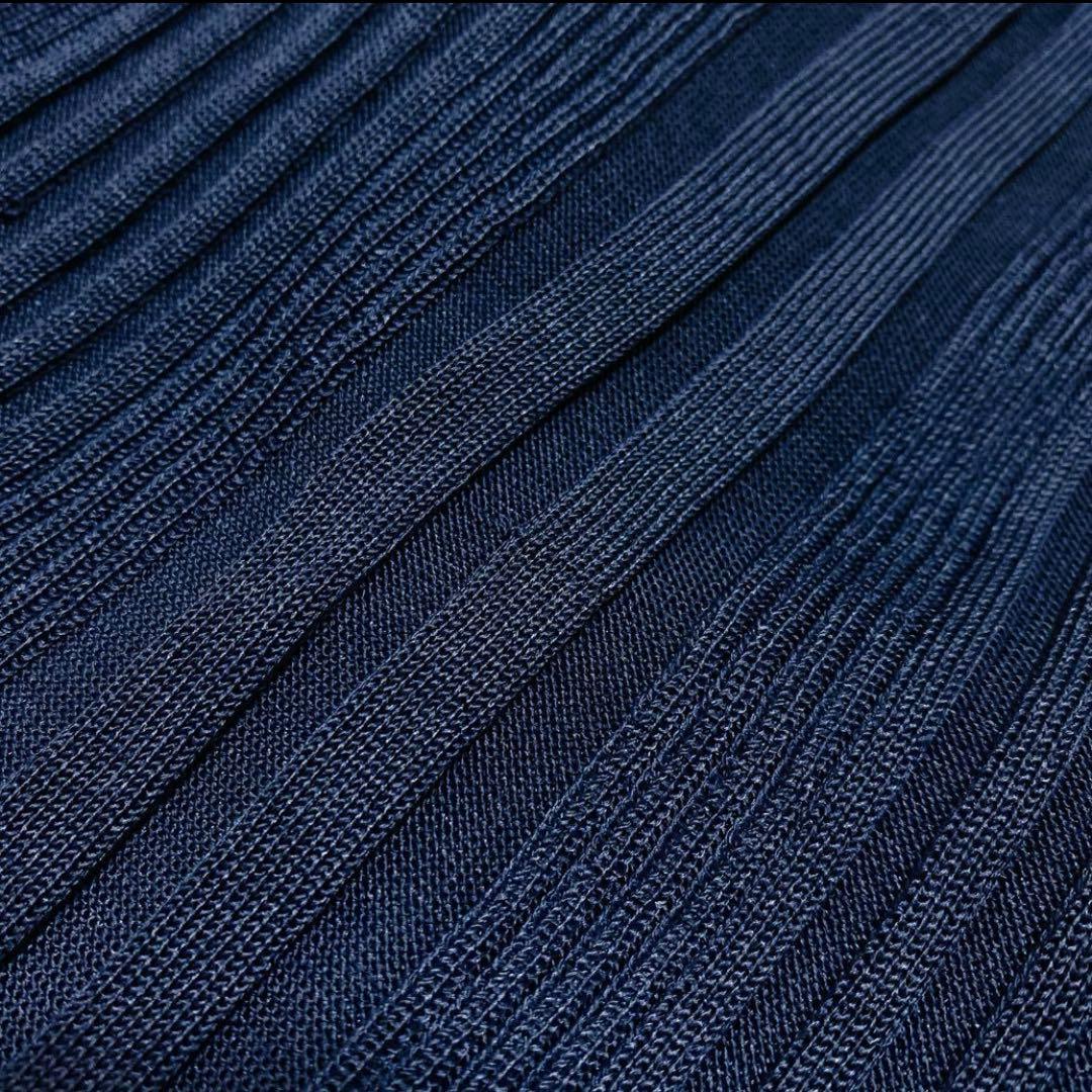 AKIKO AOKI アキコアオキ リブニットトップ