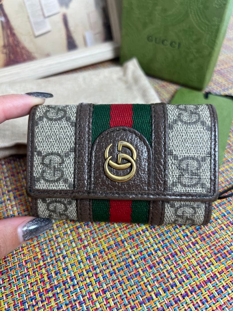 ✨美品✨ GUCCI グッチ GG オフィディア 6連キーケース シェリー ✨美品✨ GUCCI グッチ GG オフィディア 6連キーケース シェリー