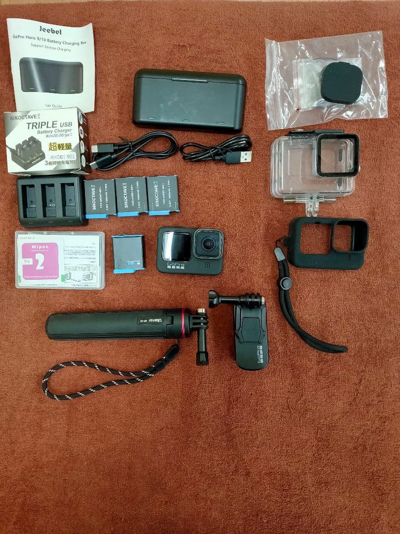 【値下げ可】【GoPro 9】 アクションカメラ 本体とアクセサリーセット