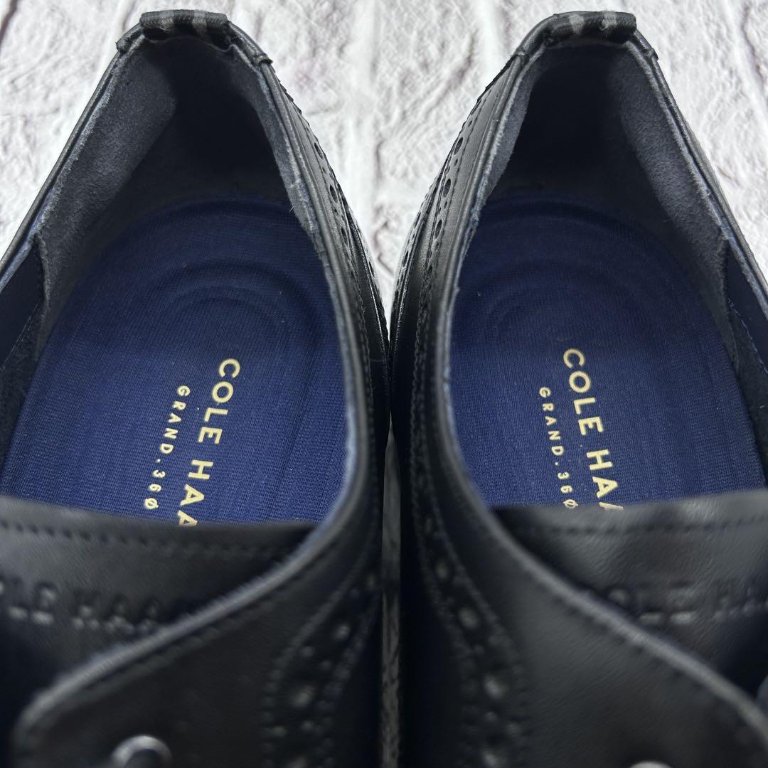 【未使用】COLE HAAN ビジネスシューズ パンチドキャップトゥ 革靴