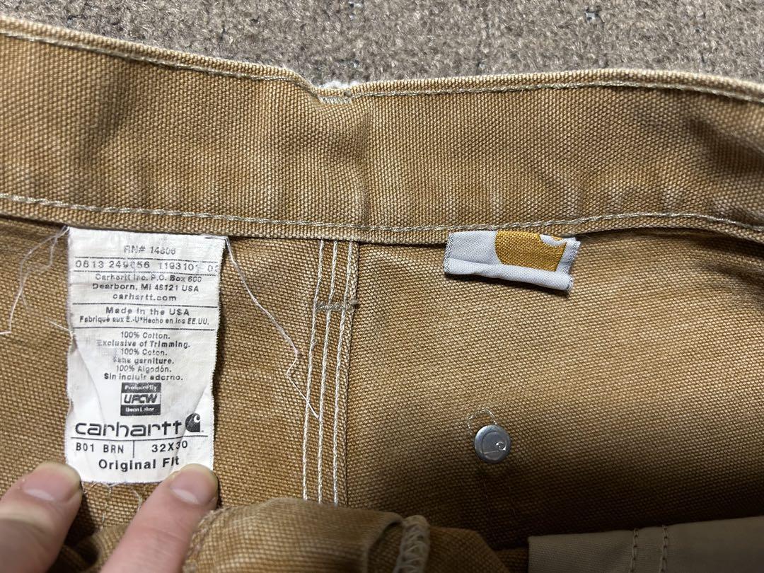 雰囲気◎ carhartt ダブルニーペインターパンツ 32×30 ブラウン