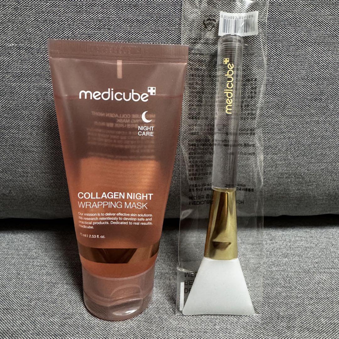medicube メディキューブ コラーゲンナイトラッピングマスクブラシ付き