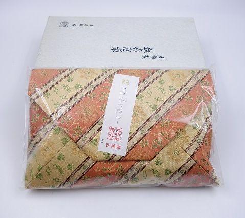 茶道具 数寄屋袋 一つ花長斑モール 西陣織 名物裂織元印 和装小物 未使用品工芸品
