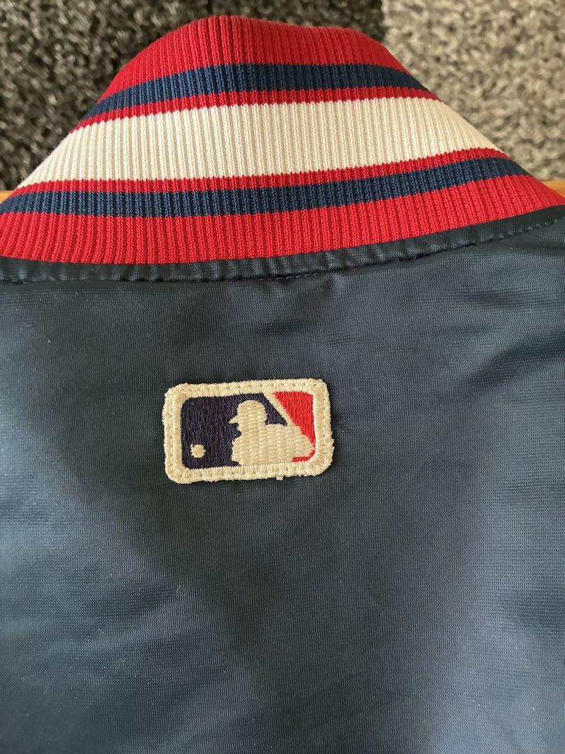 み*ゆ様 Braves 刺繍ロゴ ボンバージャケット ネイビー