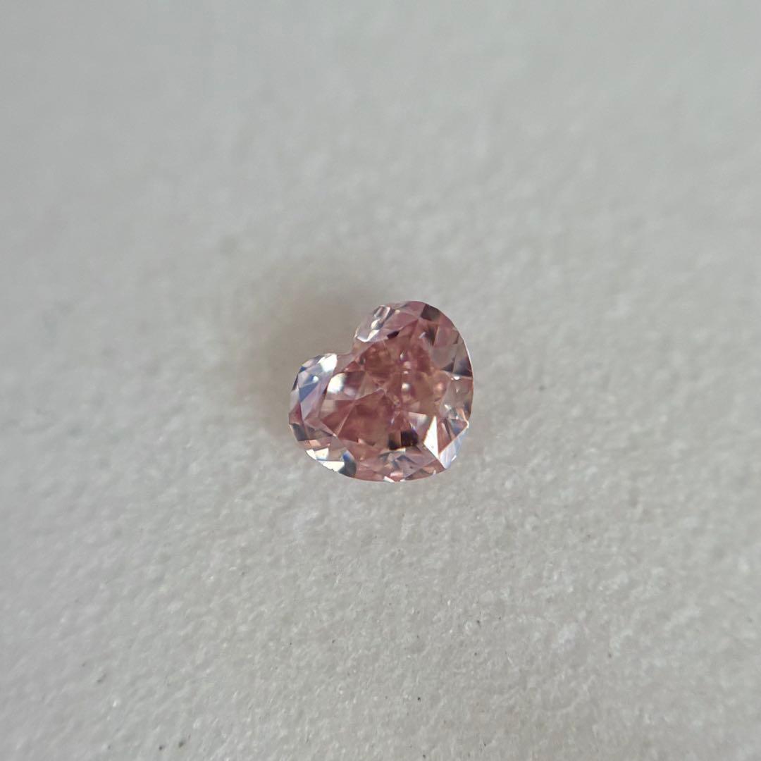 0.140ct SI-1 天然ピンクダイヤモンドルース　中央宝石研究所　FOP