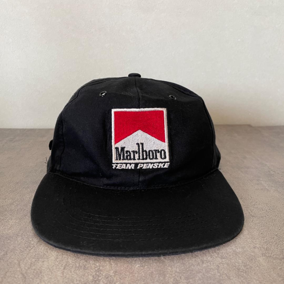 Marlboro マルボロ 帽子 キャップ ロゴ 刺繍 90s 黒 15313